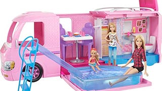 Barbie Camper Playset With Barbie Accessories, Pool And...