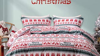 MILDLY Christmas Blanket Fleece Blanket with Pompom Fringe...