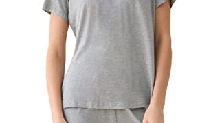 Latuza Women's V-neck Sleepwear Short Sleeve Pajama Set...