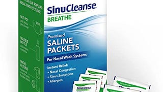 SinuCleanse Pre-Mixed Saline Packets for Nasal Wash Irrigation...