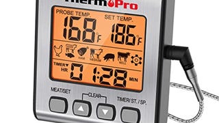 ThermoPro TP16S Digital Meat Thermometer for Cooking and...