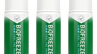 Biofreeze Roll-On Pain-Relieving Gel 3 FL OZ, Green (Pack...