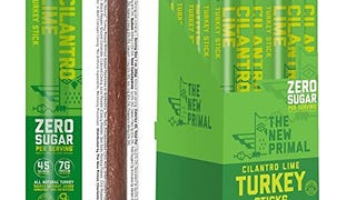 The New Primal All Natural Turkey Sticks, Lightly Peppered,...