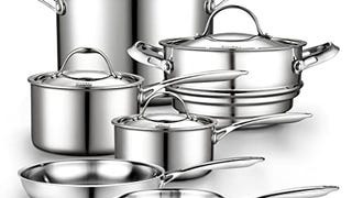 Cooks Standard Multi-Ply Clad Cookware Set, 10 Piece,...