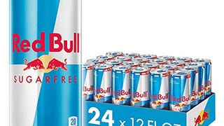 Red Bull Energy Drink, Sugar Free, 12 Fl Oz (24 Pack)