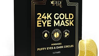 LA PURE 24K Gold Eye Treatment Masks - Under Eye Patches,...