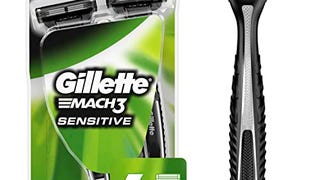 Gillette Mach3 Disposable Razors for Men, 6 Count, Designed...