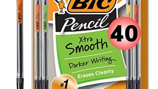 BIC Xtra-Smooth Mechanical Pencils With Erasers, Medium...
