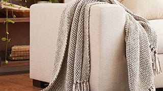 Amazon Brand – Stone & Beam Woven Farmhouse Throw Blanket,...