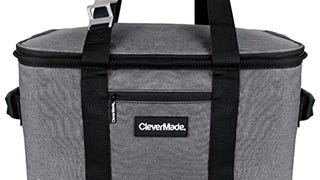 CleverMade Collapsible Cooler Bag: Insulated Leakproof...