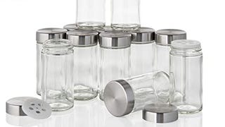 Kamenstein Empty Jars With Silver Cap, Set Of 12, 3-...