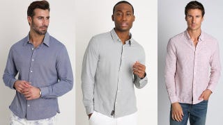 Two Long-Sleeve Button-Down Shirts