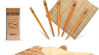 Delamu Sushi Making Kit, Bamboo Sushi Mat, Including 2...
