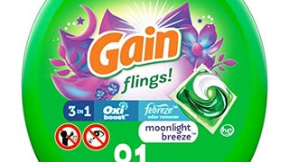 Gain Flings Laundry Detergent Soap Pods, High Efficiency...