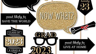 Big Dot of Happiness Graduation Party - Gold - 2023 Grad...