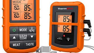 ThermoPro TP20 500FT Wireless Meat Thermometer with Dual...