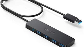Anker 4-Port USB 3.0 Hub, Ultra-Slim Data USB Hub with...