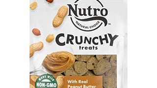 NUTRO Crunchy Dog Treats with Real Peanut Butter, 16 oz....