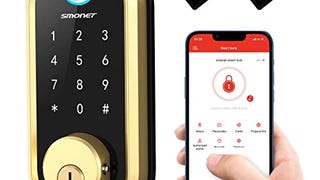Smart Lock, Fingerprint Smart Deadbolt Lock, 5-in-1 Keyless...