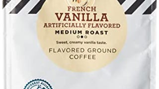 AmazonFresh French Vanilla Flavored Coffee, Ground, Medium...
