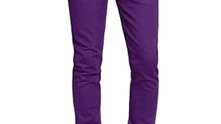 Victorious Men's Skinny Fit Color Stretch Jeans DL937 - Purple...