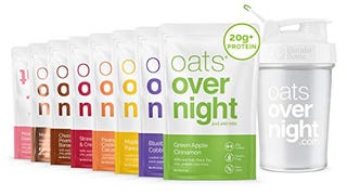 Oats Overnight - Party Pack Variety (8 Meals PLUS BlenderBottle...