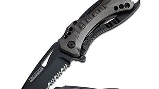 TAC Force TF-705GY Tactical Spring Assisted Knife 4.5"" Closed,...