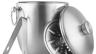 Bellemain Stainless Steel Ice Bucket with Lid - Double...