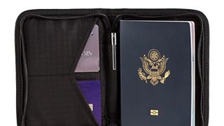Zero Grid Passport Wallet - Travel Document Holder w/RFID...