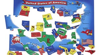 Melissa & Doug USA Map Floor Puzzle (51 pcs, 2 x 3 feet)...