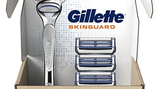 Gillette SkinGuard Razors for Men, 1 Gillette Razor, 4...