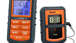 ThermoPro TP07S Wireless Meat Thermometer for Cooking, Digital...