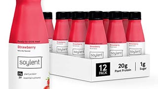 Soylent Plant Based Strawberry Meal Replacement Shake, Contains...