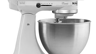 KitchenAid K45SSWH Stand Mixer, 4.5 Q, White