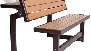 Lifetime 60054 Convertible Bench / Table, Faux Wood...
