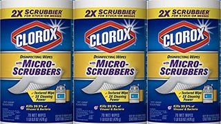 Clorox Disinfecting Wipes With Micro-scrubbers, Crisp Lemon,...