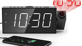 Projection Digital Alarm Clock for Ceiling,Wall,Bedroom...