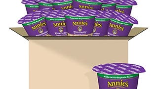 Annie's White Cheddar Macaroni & Cheese, Microwavable Cup,...
