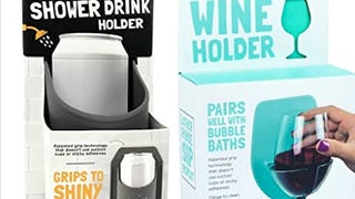 30 Watt Silicone Wine Glass Holder for Bath & Shower | Give...