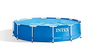 INTEX 28211EH Metal Frame Above Ground Swimming Pool Set:...