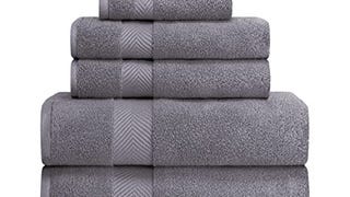 Superior Zero Twist 100% Cotton Towel Set - 6-Piece Set,...