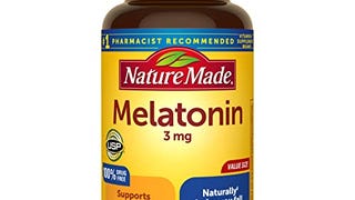 Nature Made Melatonin 3 mg Tablets, Dietary Supplement...