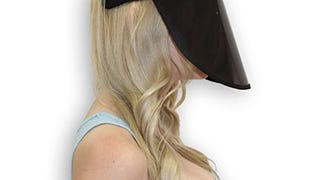 Solar Face Shield Sun Visor Hat Black Full Face Sun Protection...