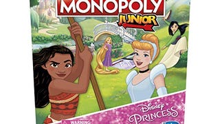 MONOPOLY Junior: Disney Princess Edition Board Game for...