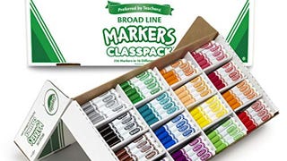 Crayola Broad Line Markers, Bulk School Supplies For Teachers,...
