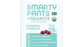 SmartyPants Organic Prenatal Vitamins, Daily Gummy Multivitamin:...