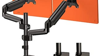 HUANUO Dual Arm Monitor Stand, Full Motion Adjustable Gas...