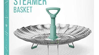 Stainless Steel Expandable Steamer Basket - Collapsible...
