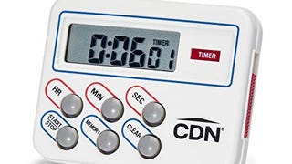 CDN Digital Timer and Clock Memory Feature, 6.8 x 4.5 x...