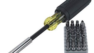 Klein Tools 32510 Magnetic Multibit Screwdriver with Sturdy...